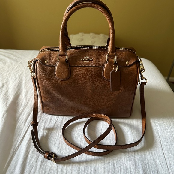 Coach Brown Leather Crossbody Bag - Picture 1 of 6